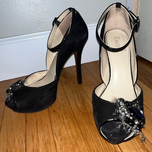 Enzo Angiolini Eathaddea Platform Stiletto Ankle Strap Pump Size 10 - Picture 3 of 11